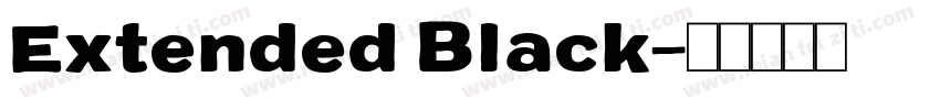 Extended Black字体转换